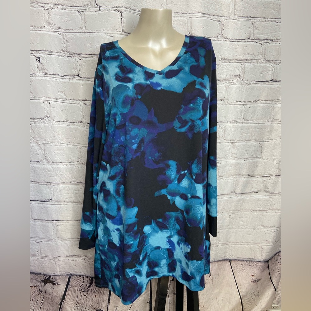 Lularoe blue long sleeve 3XL tunic